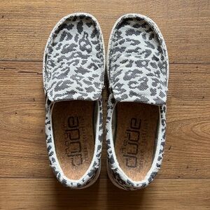 Hey Dude Leopard Print Wendy Shoes